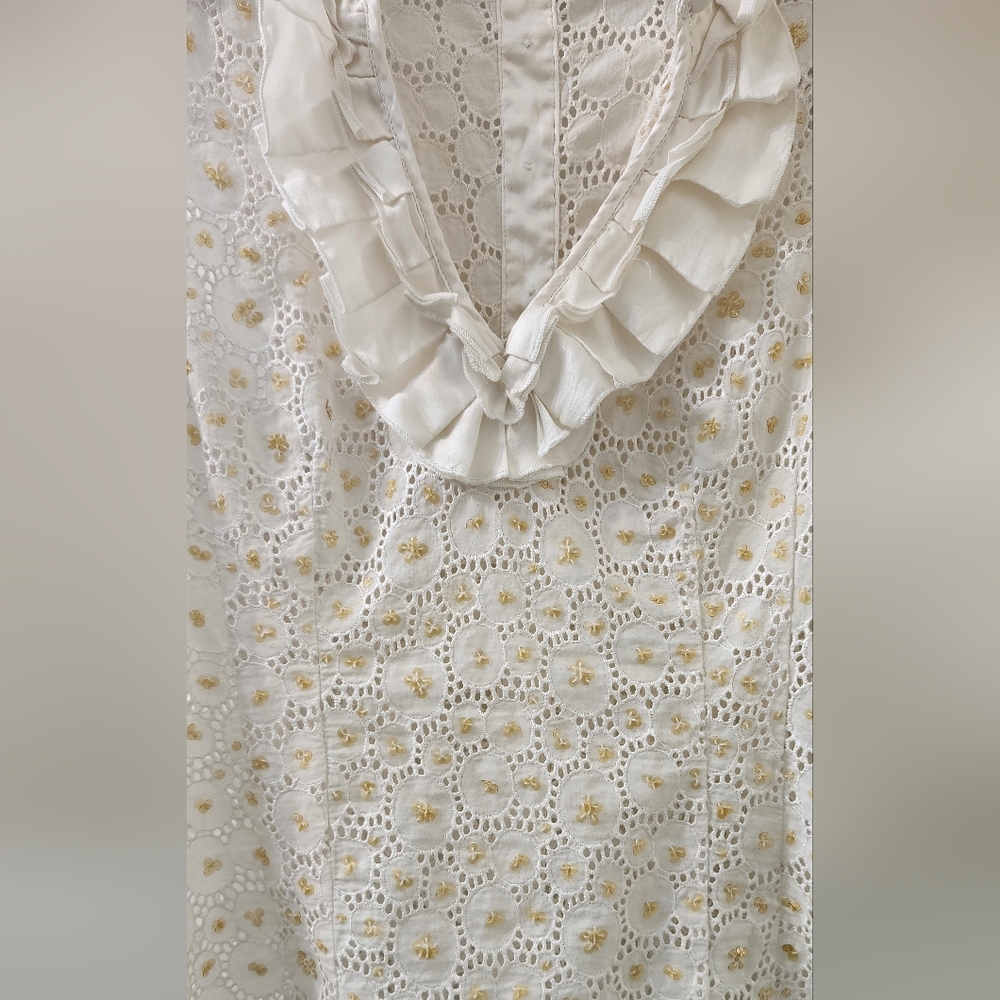 Bebe Cream Ruffle Top - Picture 3 of 6